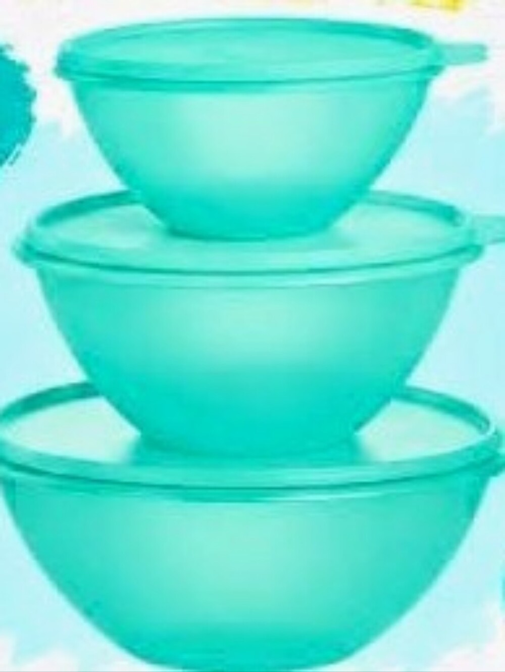 TUPPERWARE CLASSIC WONDERLIER BOWL SET/3 NWT